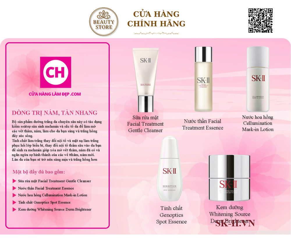 Rẻ Hơn Khi Mua Nguyên Bộ Sản Phẩm Trắng da, Mờ Thâm nám, Tàn Nhang SK-II