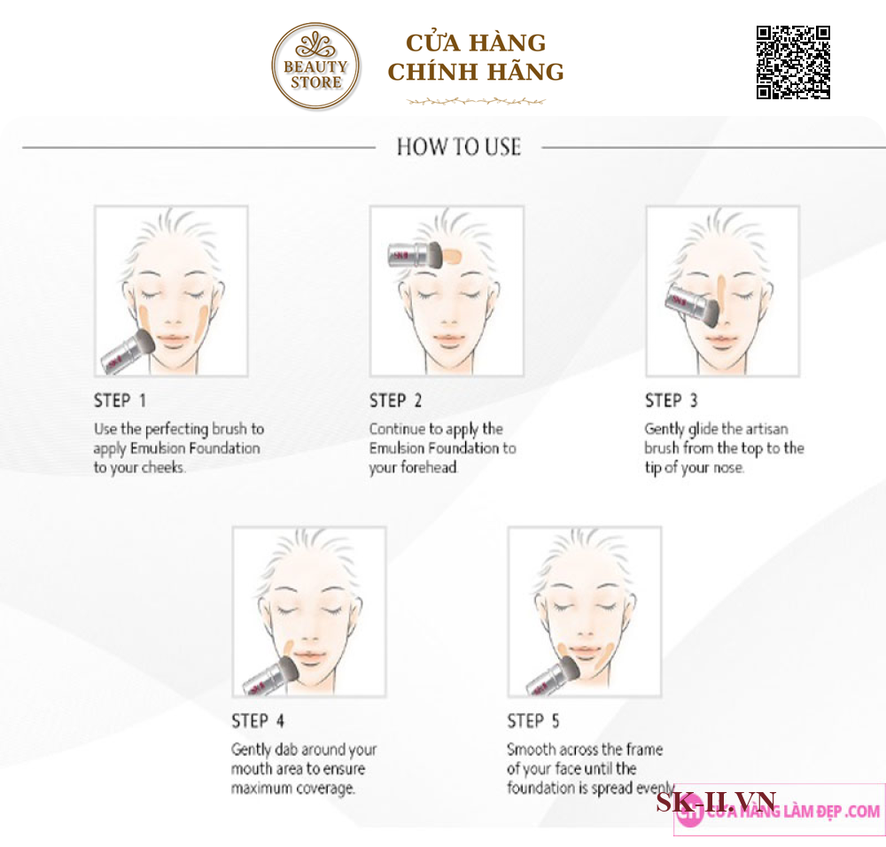 Phấn Kem Nền SK-II Clear Beauty Artisan Brush Foundation Moist